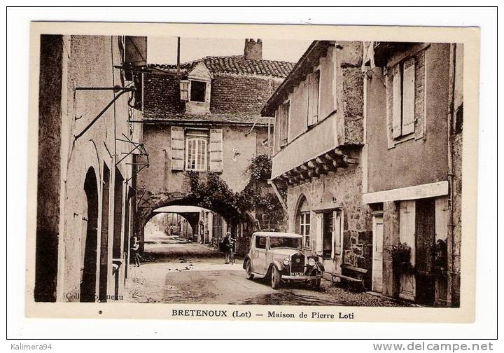 LOT  /  BRETENOUX  /  MAISON  DE  PIERRE  LOTI  ( Automobile Ancienne ) /  Edit.  FOURNEAU - Bretenoux