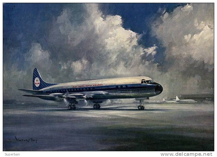 AVIATION CIVILE - KLM / ROYAL DUTCH AIRLINES : LOCKHEED PROP JET ELECTRA - ANNÉE: ENV. 1970 (i-388) - 1946-....: Ere Moderne