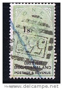 BECHUANALAND  1 S. Overprinted On 1/-  Clear Vryburg 555 Barred Oval Numeral Canceller Extremely Fine SG 28 - 1885-1895 Crown Colony