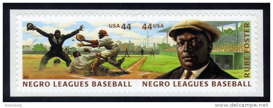 US #4466a Negro Leagues Baseball (4465-4466), MNH (1.80) - Unused Stamps