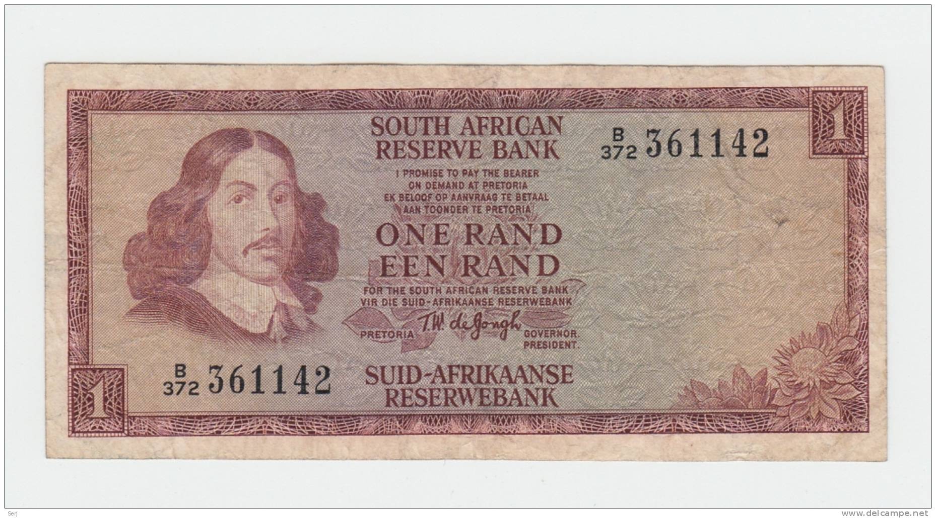 SOUTH AFRICA 1 RAND 1967 AVF P 109b 109 B - Afrique Du Sud