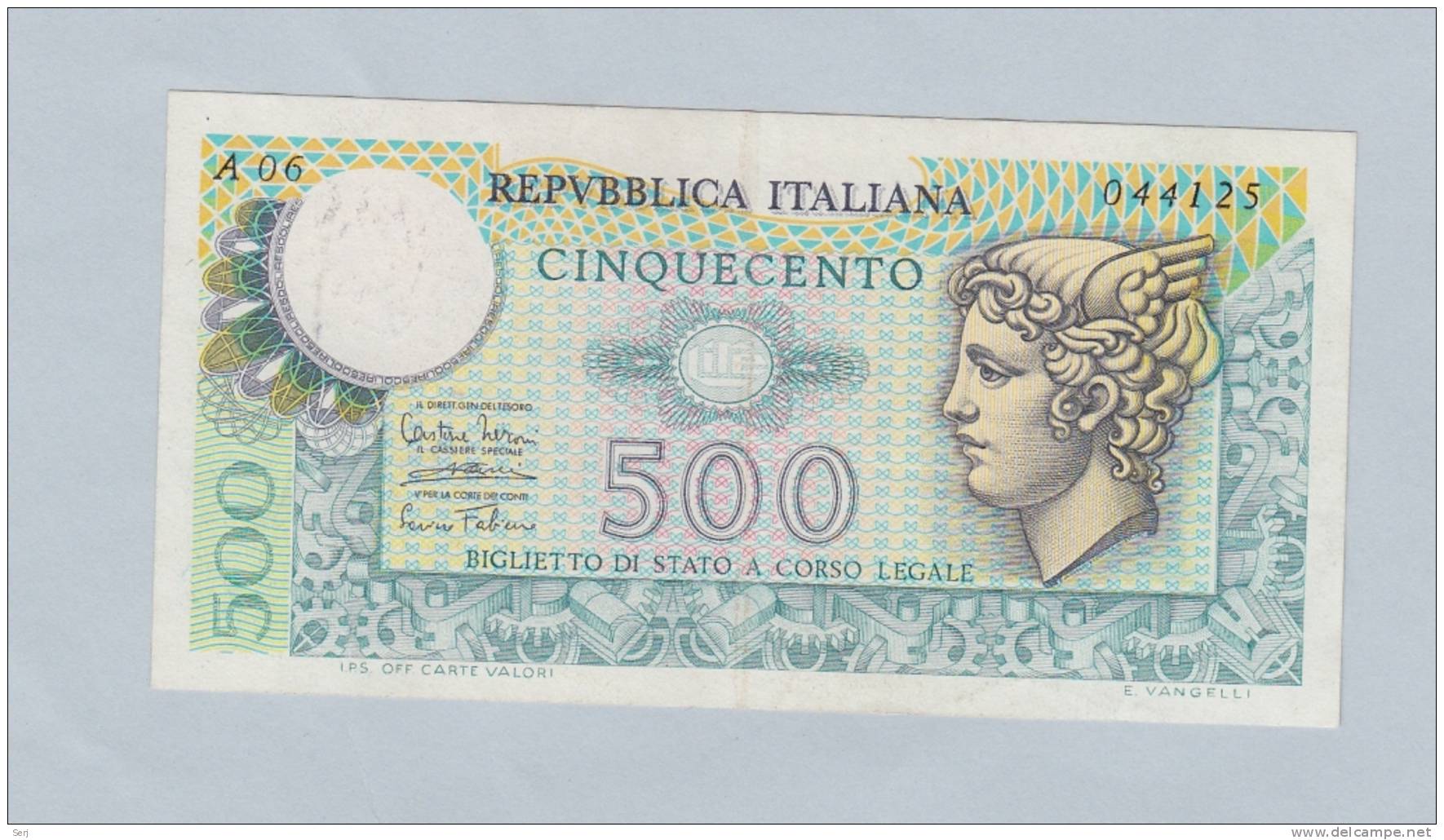 ITALY 500 LIRE 1974 XF P 94 - 500 Liras