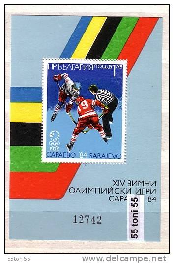 BULGARIA / Bulgarie 1984 OLYMPIC GAMES – SARAEVO (II)  S/S – MNH - Winter 1984: Sarajevo