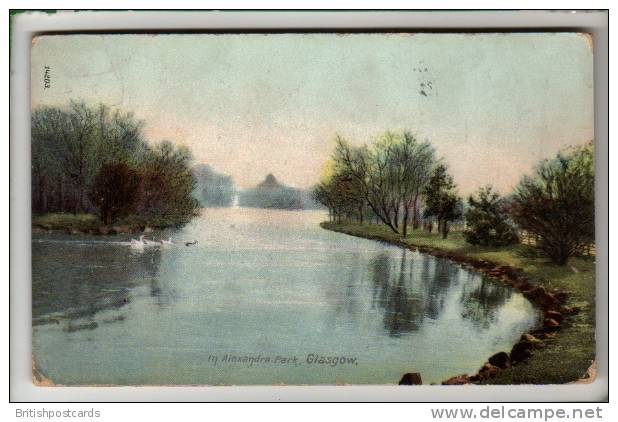 Glasgow - In Alexandra Park - Postcard 1912 - Lanarkshire / Glasgow