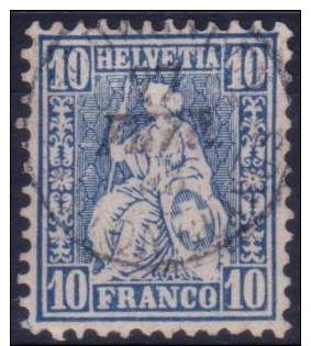 Suisse N° 36 Oblitéré - Helvetia "assise" - Usados