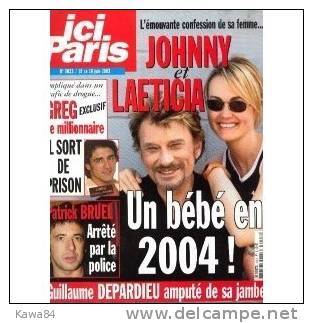 REVUE  Johnny Hallyday  "  Ici Paris  " - Muziek