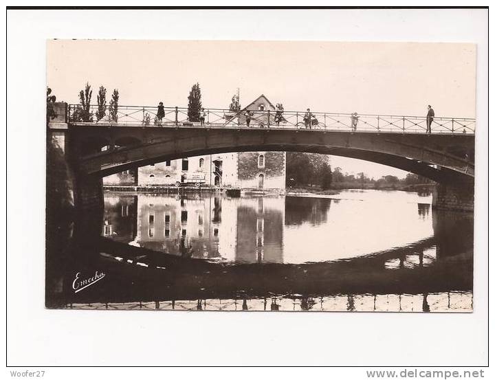 CPSM MALICORNE  Le Pont Et Le Moulin - Malicorne Sur Sarthe