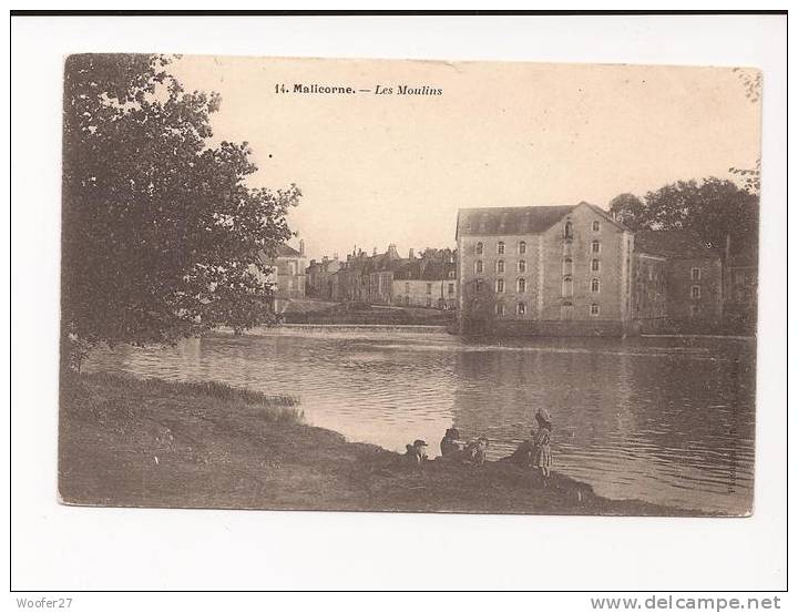 CPA MALICORNE, Les Moulins - Malicorne Sur Sarthe