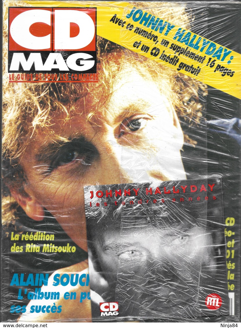 REVUE  Johnny Hallyday / Alain Souchon  "  CD Mag  " - Muziek