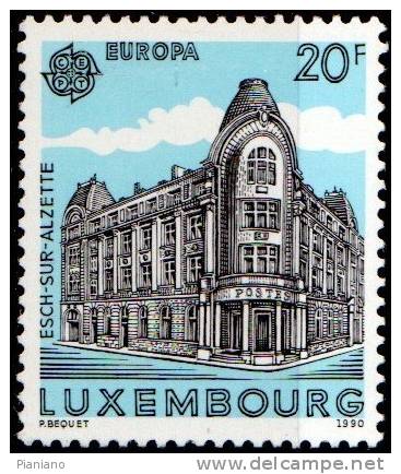 PIA  -  USSEMBURGO-  1990  :  Europa - Palazzi Delle Poste    (Yv 1193-94) - Unused Stamps