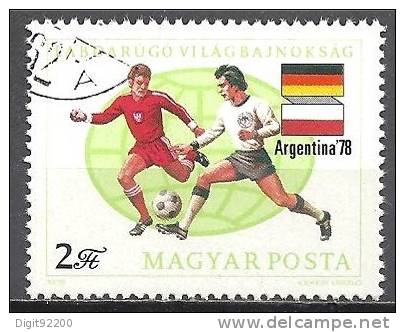 1 W Valeur Oblitérée,used - MAGYAR - HONGRIE - FOOT * 1978 - N° 1244-54 - 1978 – Argentina