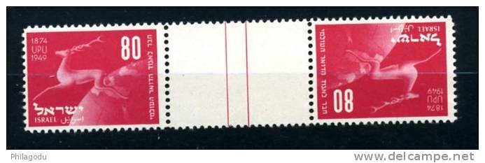 UPU  Yvert 28**  Tête Beche Interpanneau    Parfaits - Unused Stamps (with Tabs)