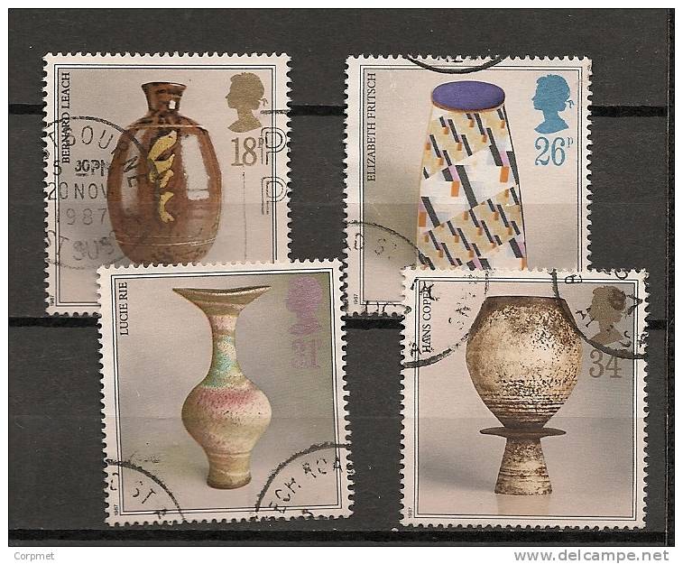 UK - 1987 POTTERY -  SG 1371/4 - Yvert 1284/7 - USED - Unclassified