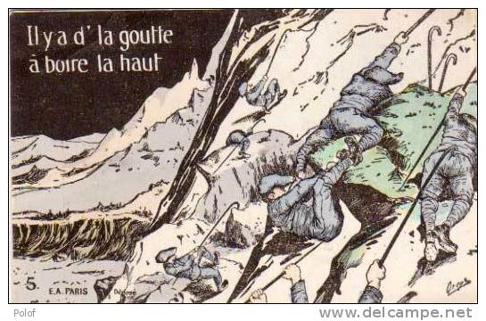 ORENS - Il Y A D' La Goutte A Boire La Haut - Chasseurs Alpins- Cachet Militaire (26962) - Orens