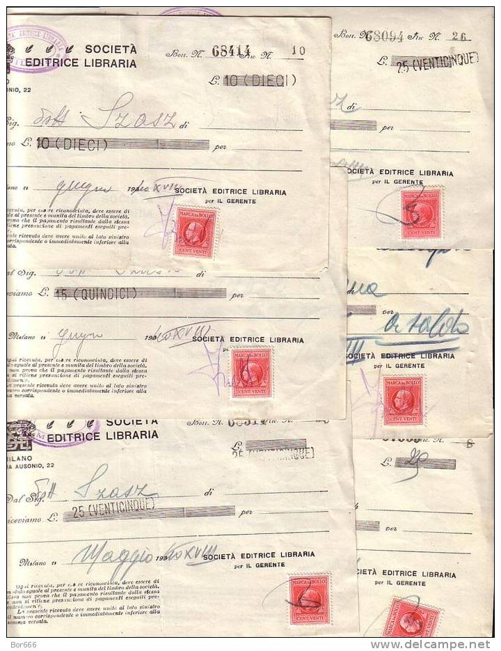 OLD ITALY - Societa Editrice Libraria - Pay Checks #1 - Postal Parcels