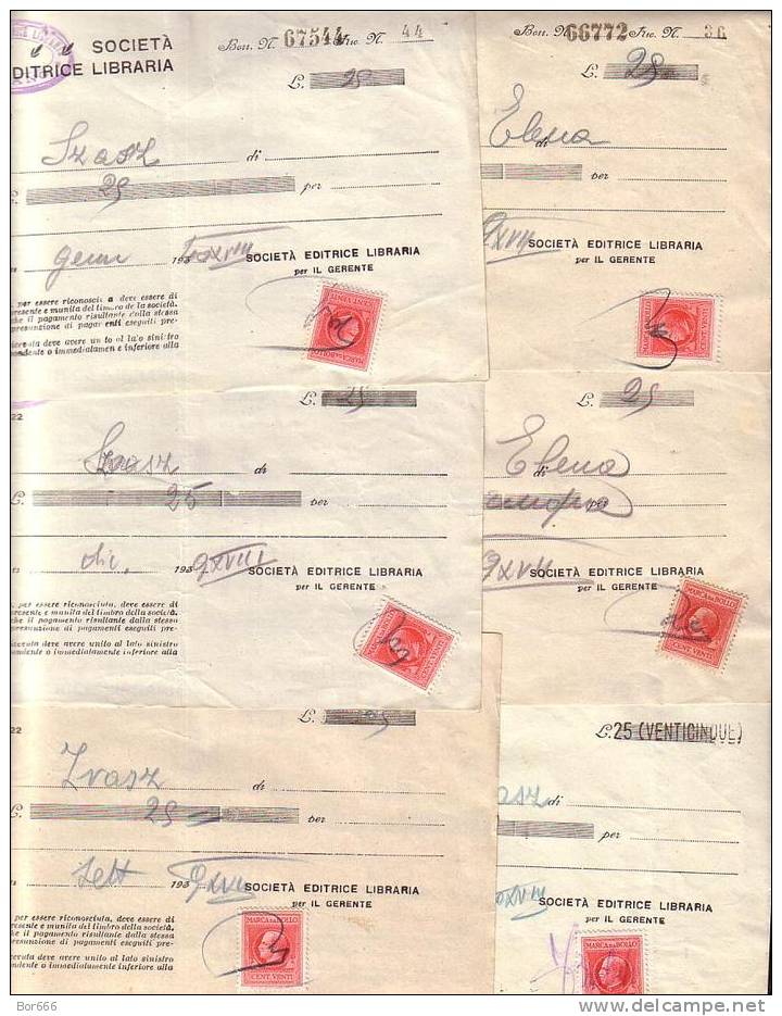 OLD ITALY - Societa Editrice Libraria - Pay Checks #2 - Postal Parcels