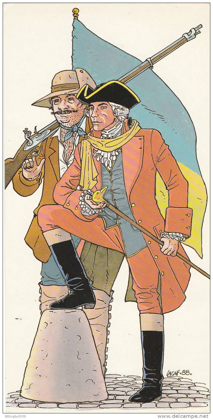 LACAF Fabien. Les Patriotes. Scénario De F. GIROUD. Ex-libris Marque-page. Glénat 1988 - Illustrators J - L