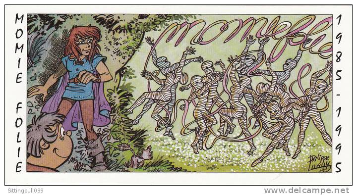 LUGUY Philippe. Ex-libris PUB Pour Les 10 Ans De MOMIE FOLIE 1985 - 1995 - Illustrateurs J - L