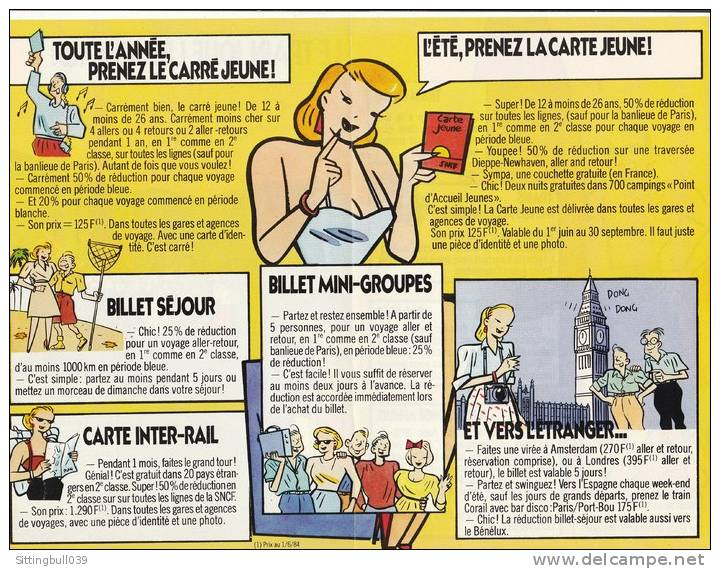 CLERC Serge. Le Train Joue Les Juniors !. Dépliant PUB SNCF 1984. La Vie Voyage En Train. - Advertisement