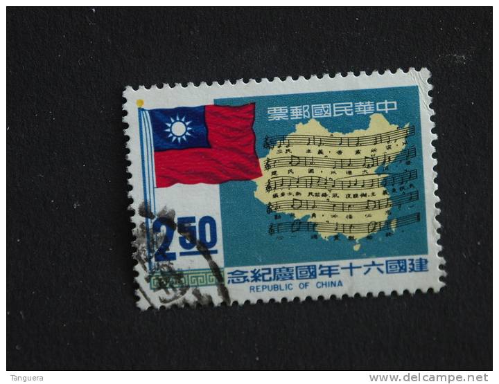 Formosa Formose Taiwan 1971 Hymne National Muzieknoten  Yv 785 O - Used Stamps