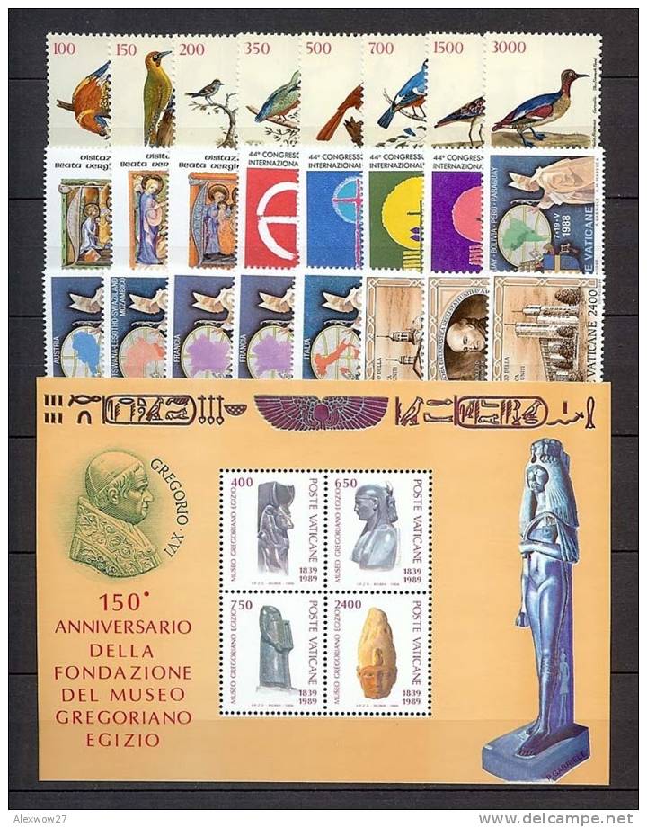 VATICANO / VATICAN CITY 1989 --ANNATA COMPLETA -- YEARS COMPLETE **MNH - Années Complètes