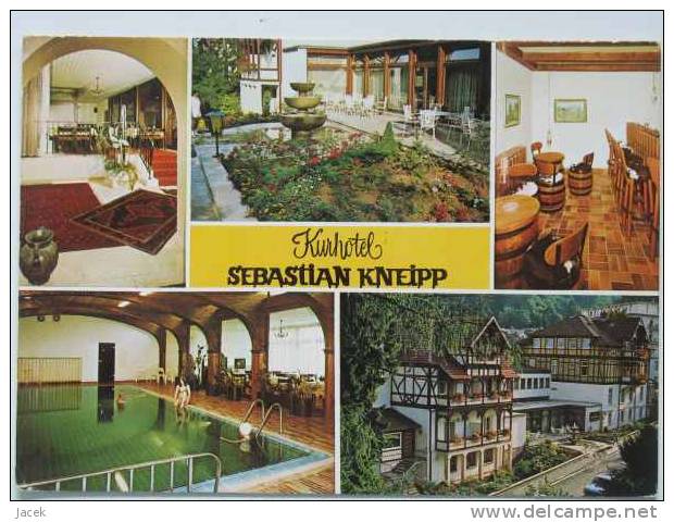 Bad Sooden-Allendorf  Kurhotel Sebastian Kneipp 1977 Year  2 Scan Old Postcard - Kassel