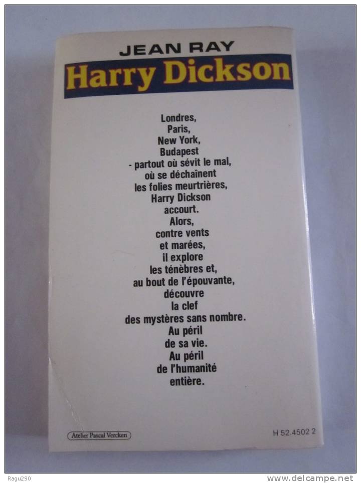 HARRY DICKSON  Tome 3  Par JEAN RAY   éditions  CHAMPS ELYSEES - Champs-Elysées