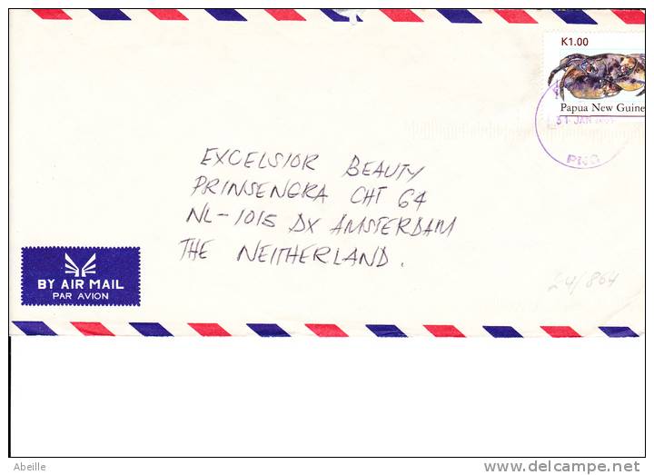 24/864     LETTRE   PAPUA NEW GUINEA - Hubschrauber