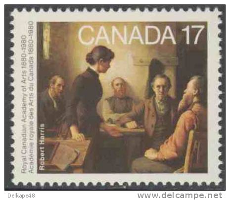 Canada 1980 Mi 760 YT 728 ** "A Meeting Of The School Trustees" (1885) By  Robert Harris (1849-1919) - Neufs