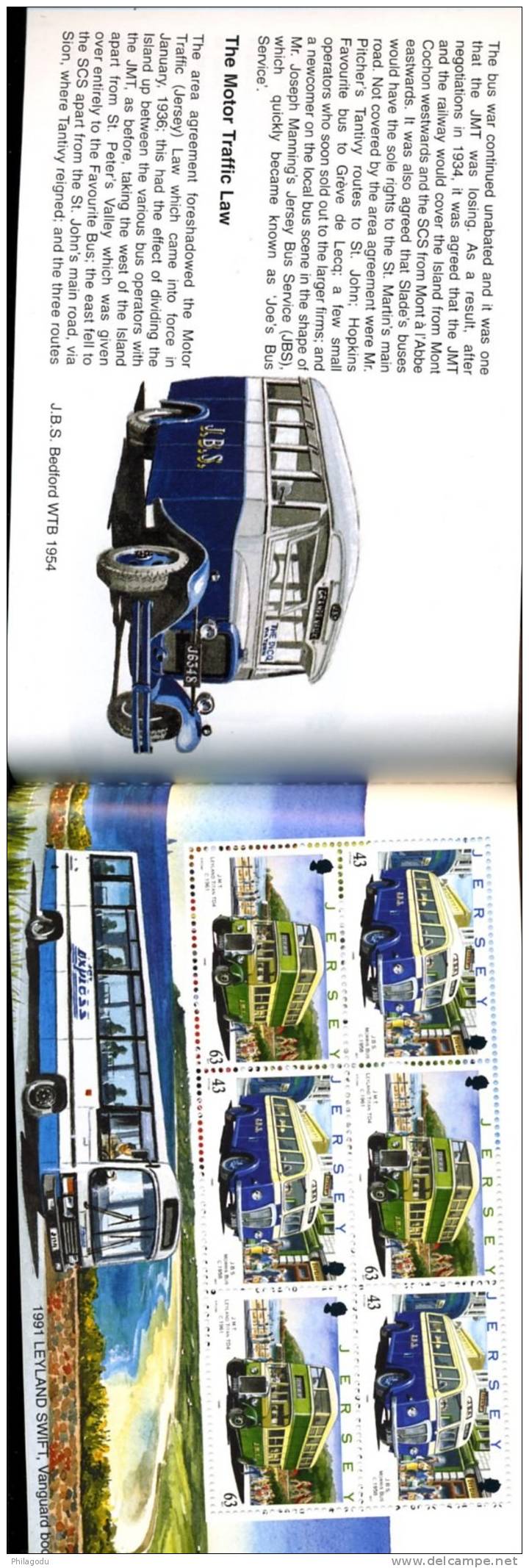 Bus De Jersey  Carnet Prestige  C.818  Cote 45E   Prix Poste 8,60 £  Sold Below Face - Busses