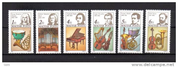 Hungría    1985  .-   Y&T  Nº   2994/99   ** - Unused Stamps