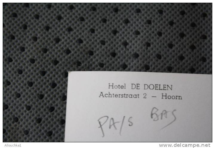 CPSM DEHOORN  INGANG HOTEL DE DOELEN  NEDERLAND PAYS BAS >> - Hoorn