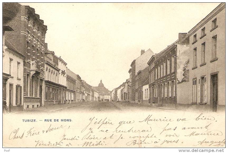 Tubize / Tubeke :  Rue De Mons ---- 1909 - Tubize