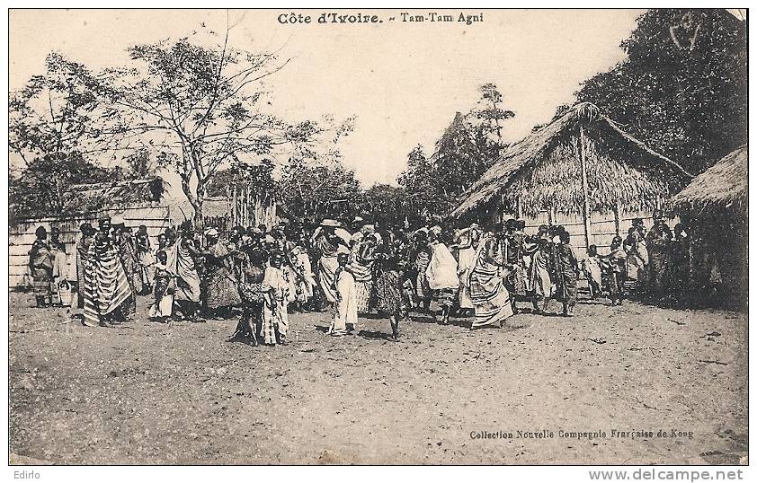 Côte D'Ivoire Tam Tam Agni  écrite 1928  Excellent état - Côte-d'Ivoire