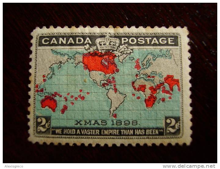 CANADA 1898 IMPERIAL PENNY POSTAGE 2 CENTS BLUE Mint/Hinge. - Unused Stamps