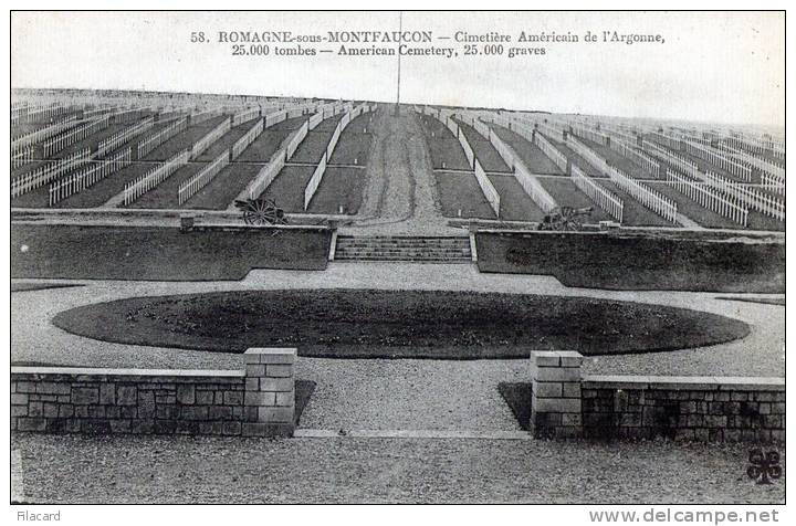 17403    Francia,  Romagne-sous-Montfaucon,  Cimetiere Americain  De L"Argonne,  25.000 Tombes,  NV - Lorraine