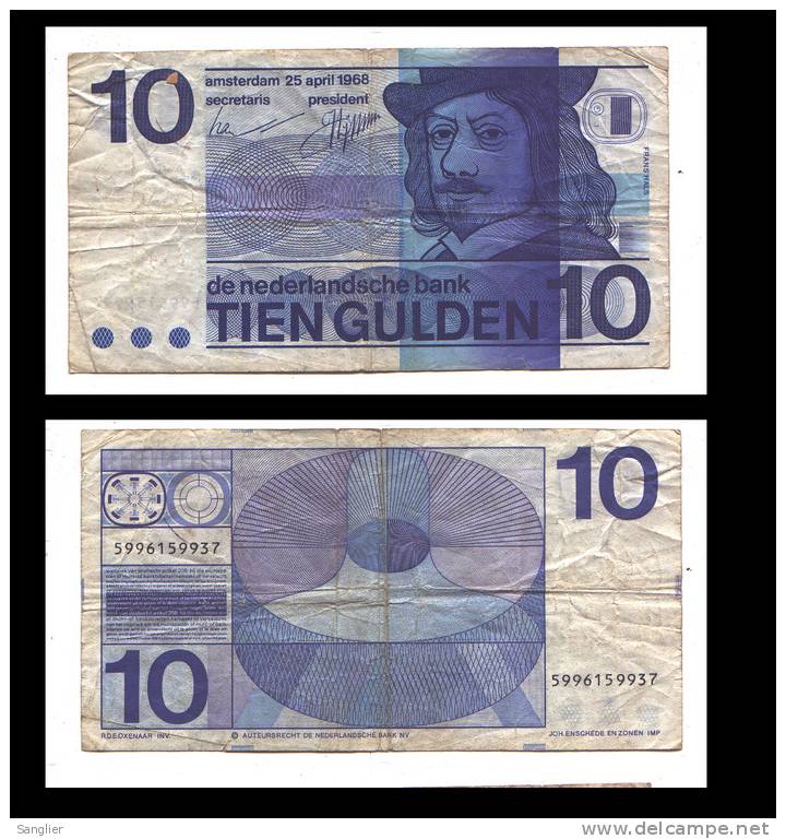 10 GULDEN 25 APRIL 1968 - 5996159937 - 10 Gulden