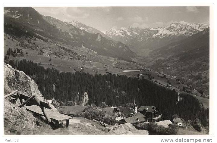 Schweiz Suisse 1939: PANY 1246 M.ü.M. Talblick Mit Stempel PANY 30.VIII.39 (PHOTO J.HITZ PANY) - Luzein