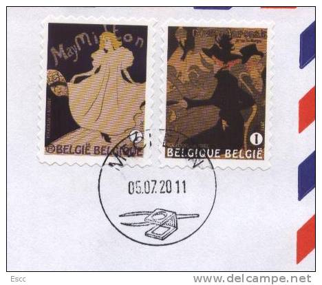 Mailed Cover (letter)   2011 From Belgium  To Bulgaria - Lettres & Documents