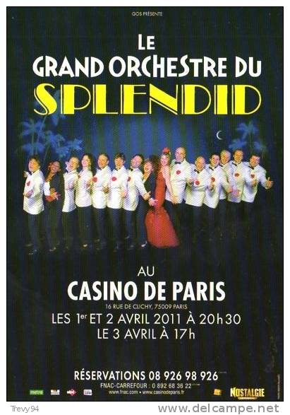 CP037 - Le Grand Orchestre Du Splendid Au CASINO De PARIS - Musique Et Musiciens