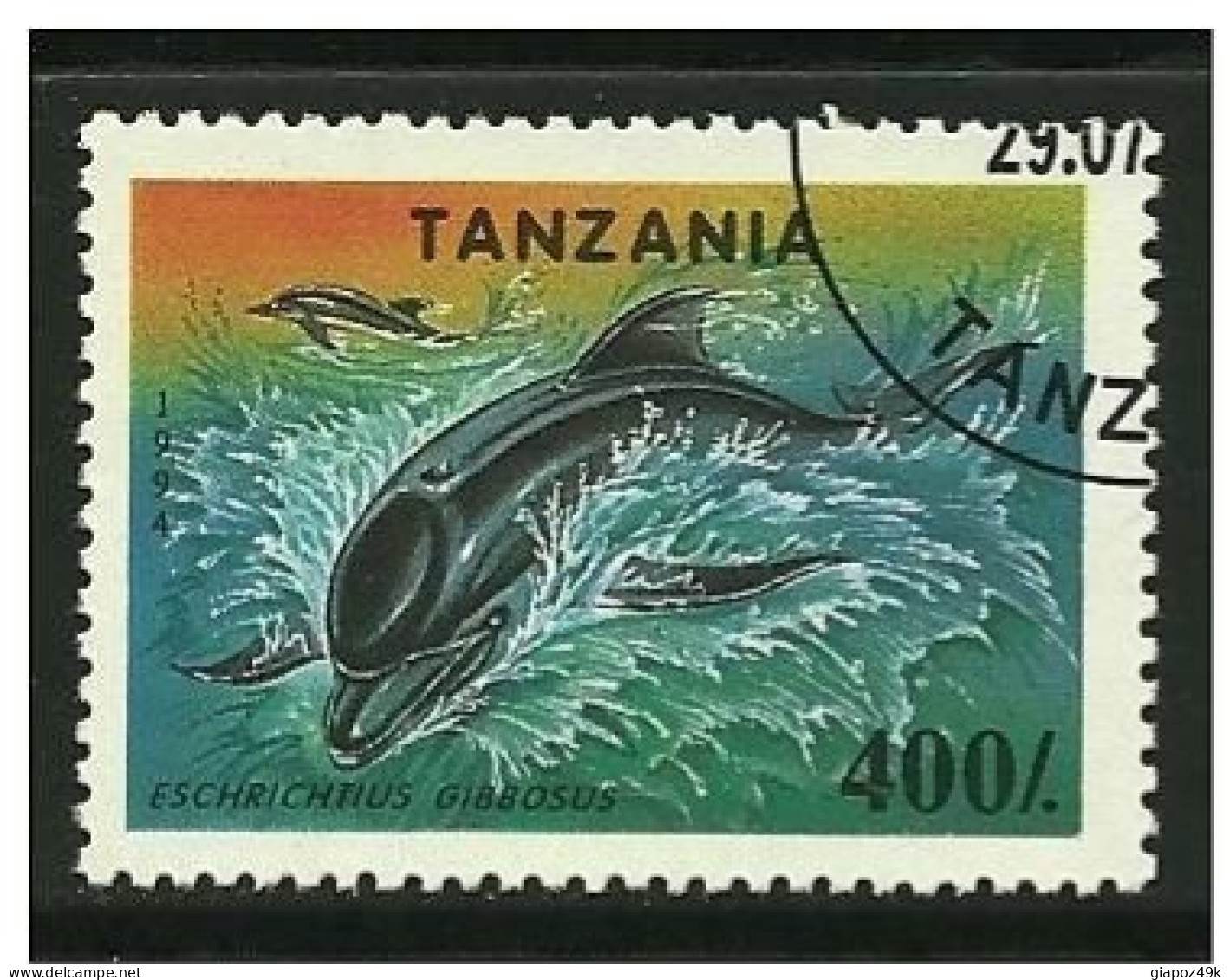 ● TANZANIA - 1994 - DELFINO - N. ?  Usato - Cat. ? € - Lotto N. 707 - Dolphins