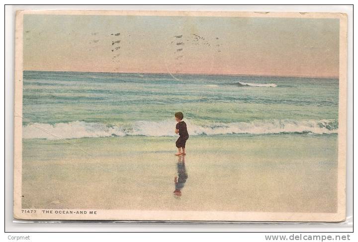 THE OCEAN AND ME - 1916 POSTCARD From ATLANTIC CITY - PHOSTINT Trade Mark Card - Atlantic City