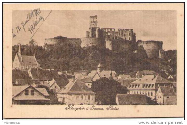 KÖNIGSTEIN I. Taunus Ruine - Königstein