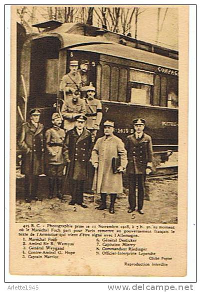Photographie Prise Le 11 Novembre  1918 à 7 H 30 - Polizei