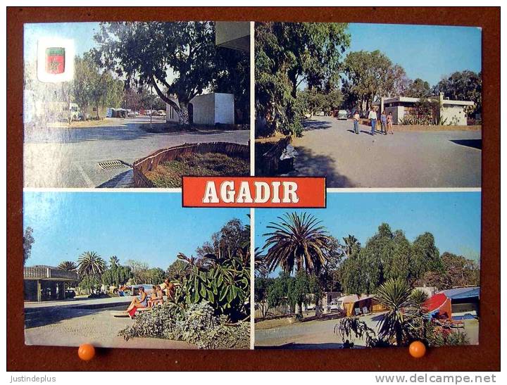 MAROC AGADIR CAMPING MUNICIPAL MULTIVUES N°  55 CP VIERGE - Agadir