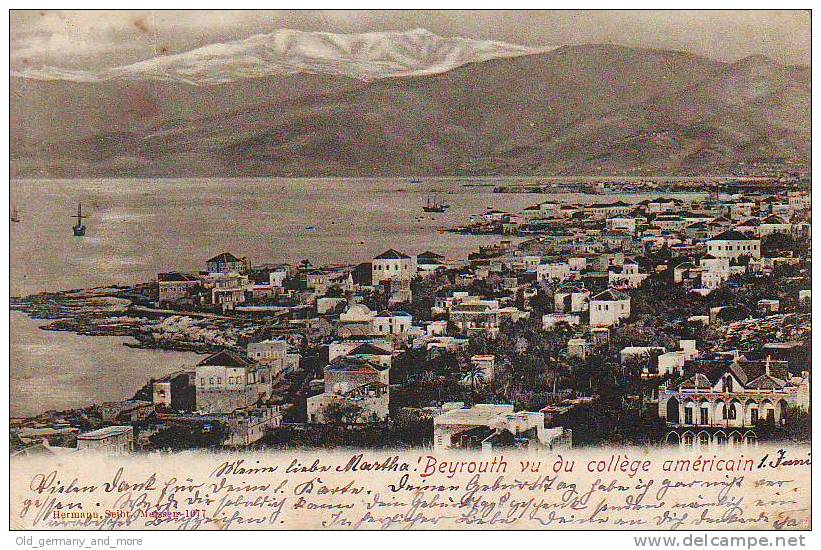 Beyrouth Vu Du College Americain 1902 - Irak