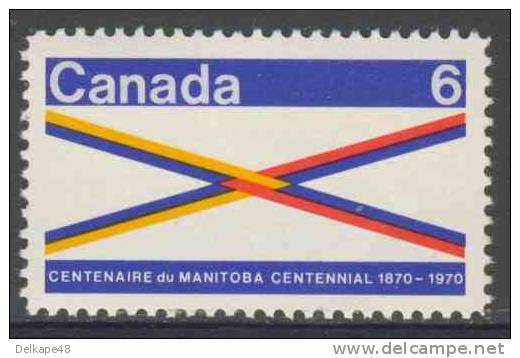 Canada 1970 Mi 449 X ** Intersection, Symbolism For The Role Of Manitoba As A Transportation Hub Of Canada - Indianen