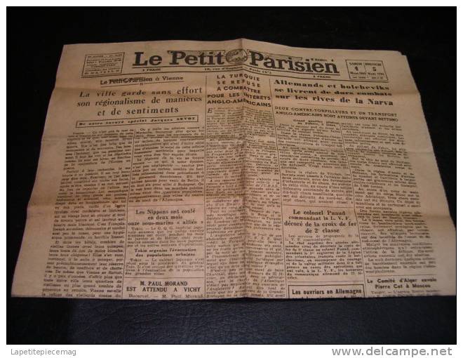 (AR1) Le Petit Parisien Du Samedi 4 Et Dimanche 5 Mars 1944 - Le Petit Parisien