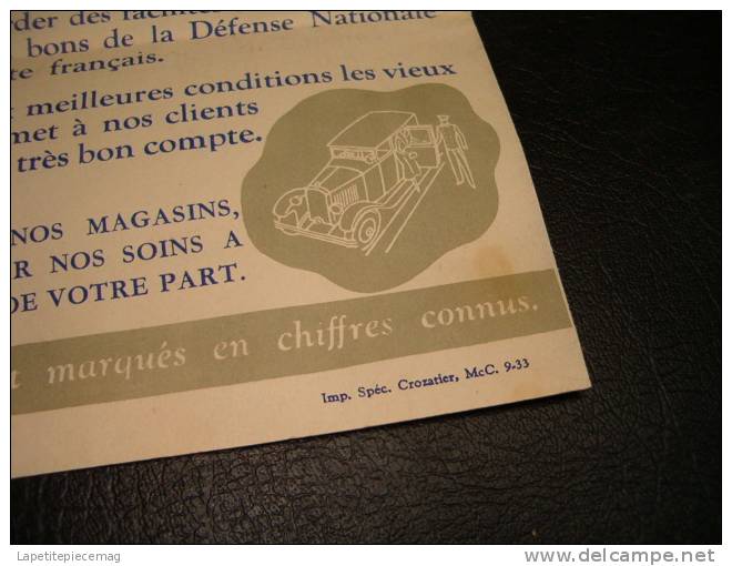 (AR1) Catalogue / Dépliant CROZATIER - MEUBLES, Années 1930 - Décoration Intérieure