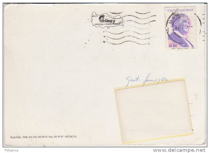 PO8282A# TURCHIA - ANTALYA  VG - Covers & Documents